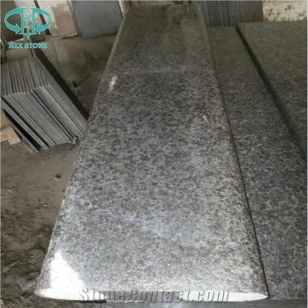 G684 Black Basalt Pool Surround Pavers,Pool Coping Tiles with Half Bebate Full Bullnose,Swimming Pool Pavers,Pool Decking Tiles,Pool Corner Paving Tiles