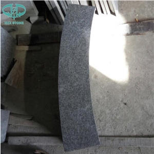 G684 Black Granite Arc-Shaped Granite Swimming Pool Coping Tiles, Pool Pavers with Bullnose,Half Bullnose,Pool Decking