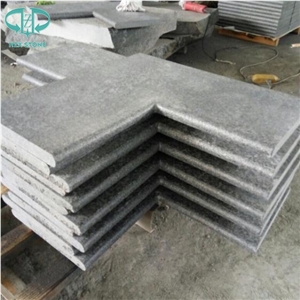 G684 Black Granite Pool Terraces Tiles,Swimming Pool Coping Tiles with Full Bullnose,Half Bullnose,Bebate Bullnose,Pool Pavers,Pool Decking