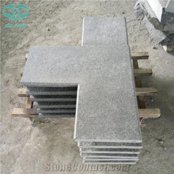 G684 Black Granite Pool Terraces Tiles,Swimming Pool Coping Tiles with Full Bullnose,Half Bullnose,Bebate Bullnose,Pool Pavers,Pool Decking