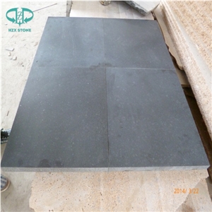 G684 China Black Basalt Black Galaxy Black Pearl Fuding Black Charcoal Honed Basalt Tiles for Floor