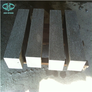 G684 China Black Basalt Black Galaxy Black Pearl Fuding Black Charcoal Honed Basalt Tiles for Floor
