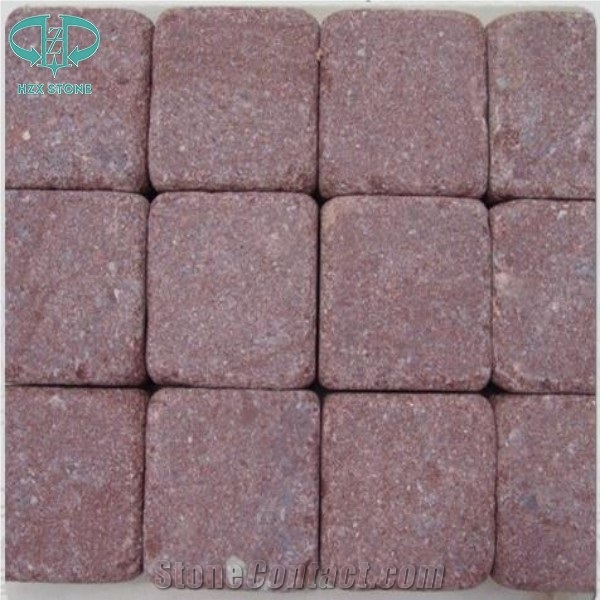 G699 Flamed, Dayang Red Porphyry Walkway Floor Paving Stone Tile,Dayang Red G699 Granite Outdoor Stone Tile Paving Material