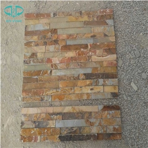 Golden slate, Stone Siding,Stone Wall Veneer Stone,Cultural Stone for wall cladding