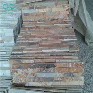 Golden Slate Yellow Slate Stone Siding,Stone Wall Veneer Stone,Cultural Stone