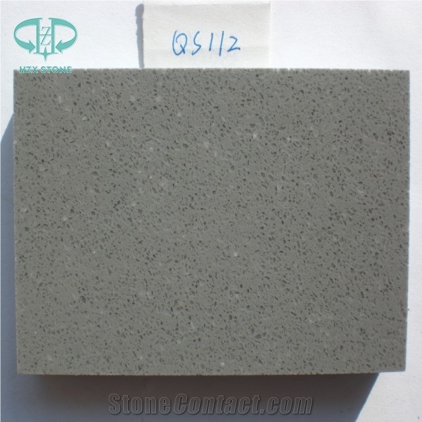 Grey Quartz Stone, Manufacturer Artificial Marble Look White Quartz Stone Slabs & Tiles Design, Polished with Cusomized Edges and Solid Surface Silestone Colors Available