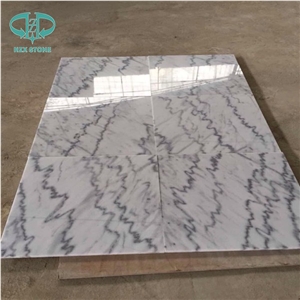 Guangxi White Cloud White Marble White Lightning China Carrara White Marble Polished Slabs and Tiles