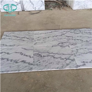 Guangxi White Cloud White Marble White Lightning China Carrara White Marble Polished Slabs and Tiles