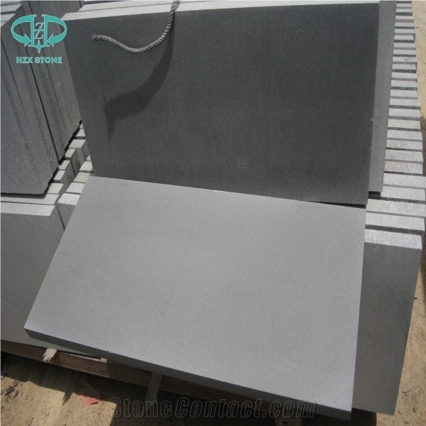 Hainan Black Light,Grey Basalt Honed Finished Tiles