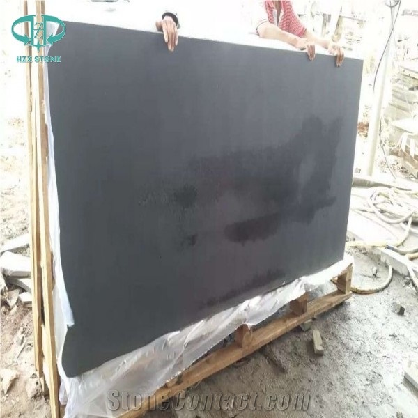 Hainan Black Light,Grey Basalt Polished Honed Finished Slabs