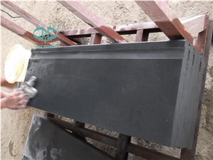 Honed Black Basalt Window Sills, Hainan Grey Basalt Window Sills