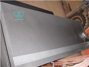 Honed Black Basalt Window Sills, Hainan Grey Basalt Window Sills