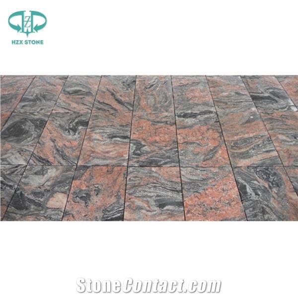 Hubei Multicolor Red Granite Multicolor Red China Granite Rosso Multicolor Granite Red Grain Multicolor Granite Polished Tiles