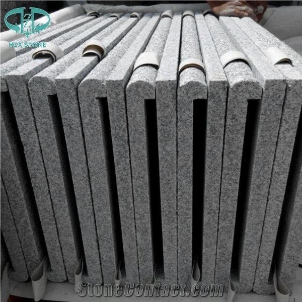 Light Grey Bebate Bullnose G603 Granite Swimming Pool Terraces Decking Tiles,Pool Surround Paving Stone