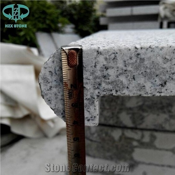 Light Grey G603 Bebate Bullnose Granite Stone Pool Coping Tiles,Swimming Pool Terraces Pavers