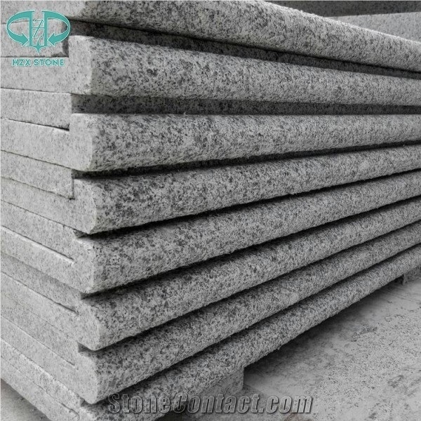Light Grey G603 Bebate Bullnose Granite Stone Pool Coping Tiles,Swimming Pool Terraces Pavers