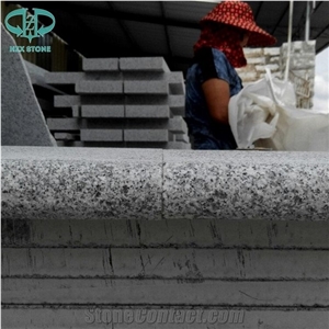 Light Grey G603 Bebate Bullnose Granite Stone Pool Coping Tiles,Swimming Pool Terraces Pavers