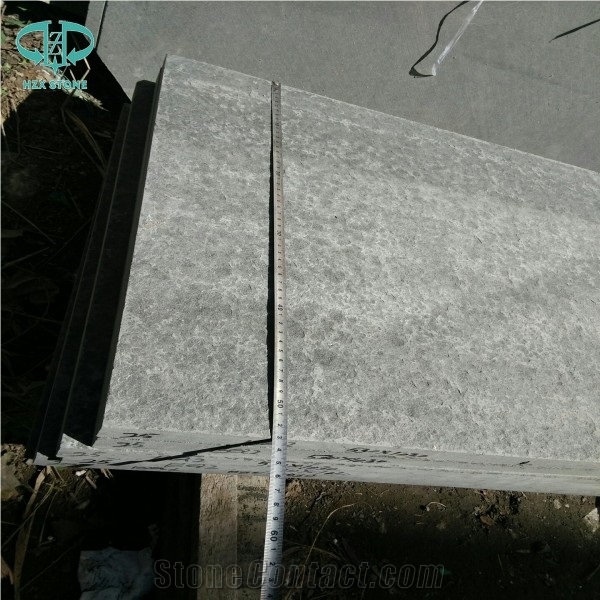 Mongolia Black Basalt Tile with Flamed, China Black Basalt