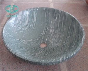 Multicolor Green Marble Sinks, Marmor Sinks, Round Sinks