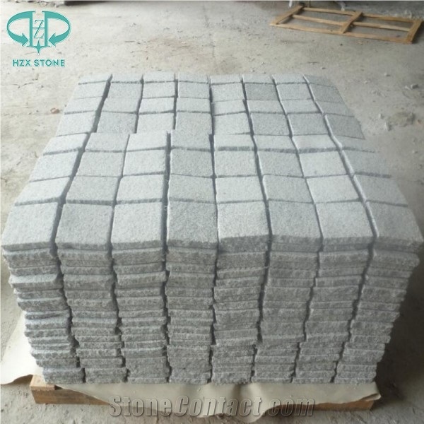 Natural Split G603 Light Grey Granite Paving Stone,Cobble Stone,Cube Stone,Cobblestone,Paving Sets,Driveway,Walkway,Patio,Landscape,Garden