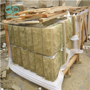 Natural Split Wall Stone Tiles, Building Ornaments, Beige Sandstone, Exterior Stone