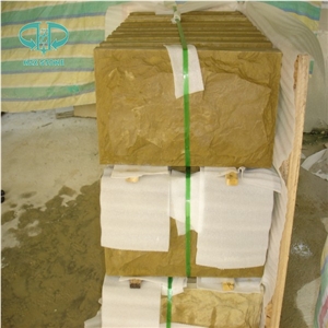 Natural Split Wall Stone Tiles, Building Ornaments, Beige Sandstone, Exterior Stone