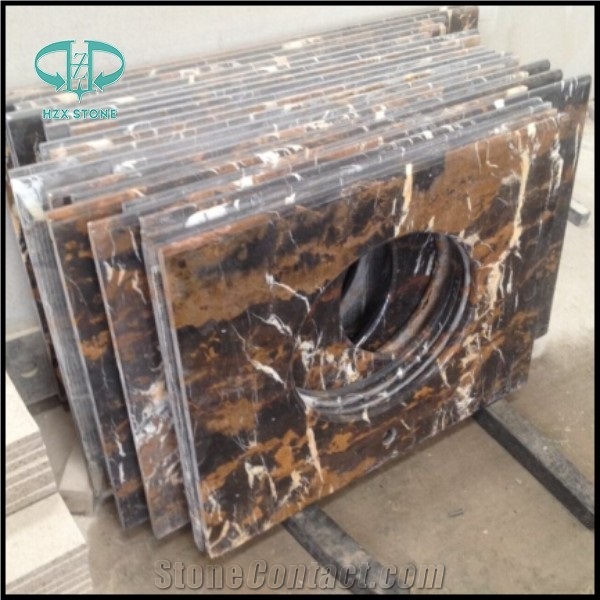 New G682 Vanity Top,Sunset Gold Yellow Granite Bath Top,Sandy Gold Bathroom Top,Rusty Bathroom Countertop,Vanity Tops,Bathroom Design,Work Top,Desk Top