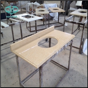 New G682 Vanity Top,Sunset Gold Yellow Granite Bath Top,Sandy Gold Bathroom Top,Rusty Bathroom Countertop,Vanity Tops,Bathroom Design,Work Top,Desk Top
