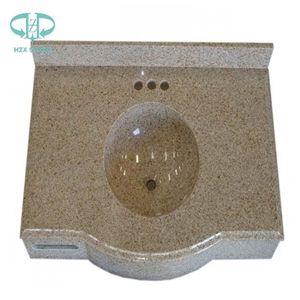 New G682 Vanity Top,Sunset Gold Yellow Granite Bath Top,Sandy Gold Bathroom Top,Rusty Yellow Bath Design,Ming Gold Bathroom Countertop,Golden Sand Bath Custom Vanity Tops,Bathroom Design