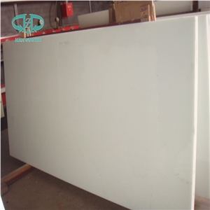 Polished Pure White Nano Crystallized Glass Stone for Building Pillar
