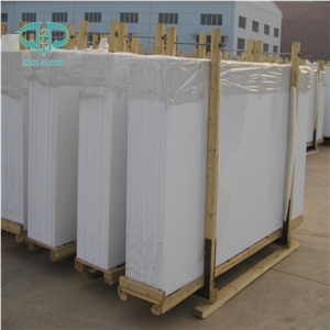 Polished Pure White Nano Crystallized Glass Stone for Building Pillar