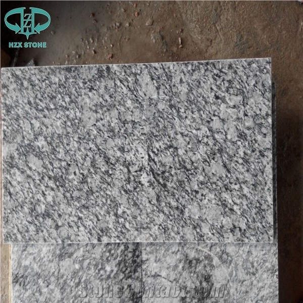 Spray White Granite Slabs & Tiles, Sea Wave Flower, Sea Wave Flower Granite, Seawave Grey Granite for Walling, Flooring, China Grey Granite