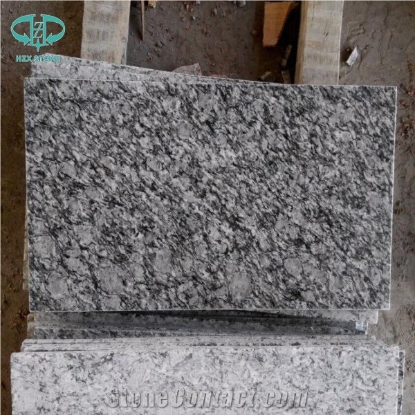 Spray White Granite,White Wave Granite,White Wave Granite Slab,G418,White Wave Tile,Sea Wave White Granite Polished Tiles