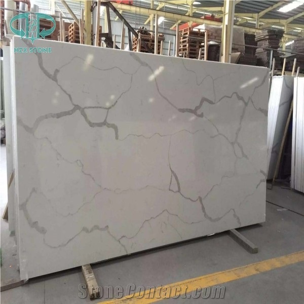 Statuario White Quartz Stone Slab, Calacatta Engineered Stone, White Quartz Slab, Statuary White Quartz Stone,Casarstone, Engineered Stone Slab