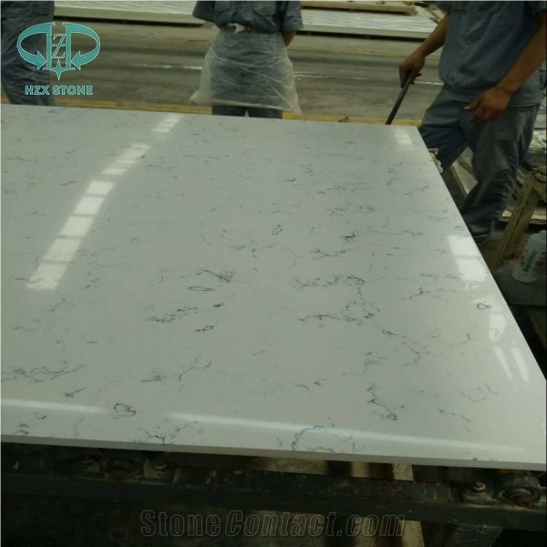 Statuario White Quartz Stone Slab, Calacatta Engineered Stone, White Quartz Slab, Statuary White Quartz Stone,Casarstone, Engineered Stone Slab