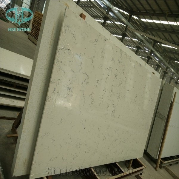 Statuario White Quartz Stone Slab, Calacatta Engineered Stone, White Quartz Slab, Statuary White Quartz Stone,Casarstone, Engineered Stone Slab