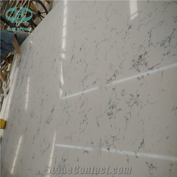 Statuario White Quartz Stone Slab, Calacatta Engineered Stone, White Quartz Slab, Statuary White Quartz Stone,Casarstone, Engineered Stone Slab