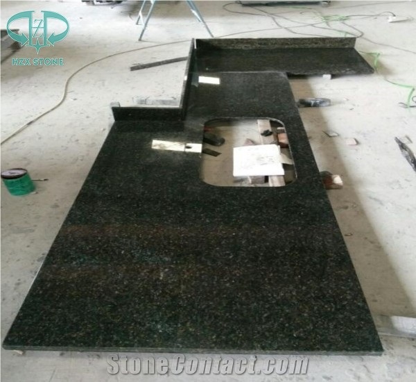 Verde Ubatuba Granite Countertops,​Green Verde Amazonas,Uba Tuba Granite​,Labrador Green for ​Kitchen Desk Tops, Work Tops,Countertops.