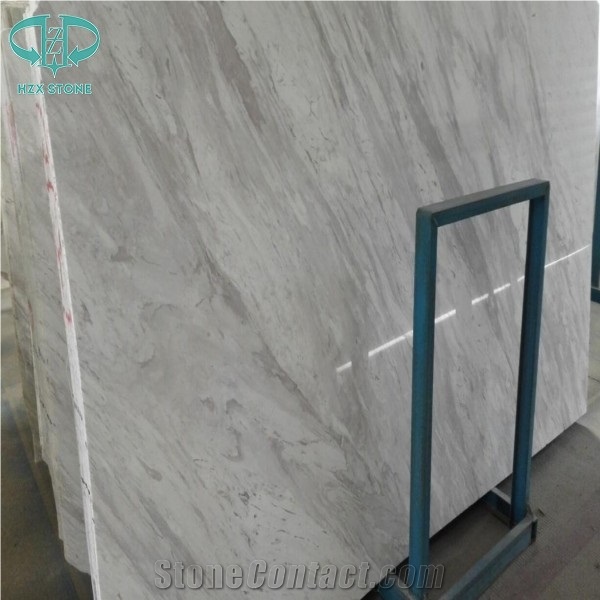 Volakas Semi White Marble Slab, Greece Volakas White Marble Slabs