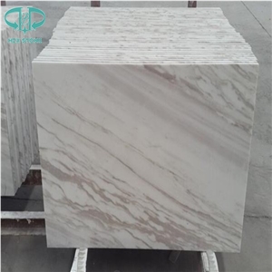 Volakas Semi White Marble Slab, Greece Volakas White Marble Slabs
