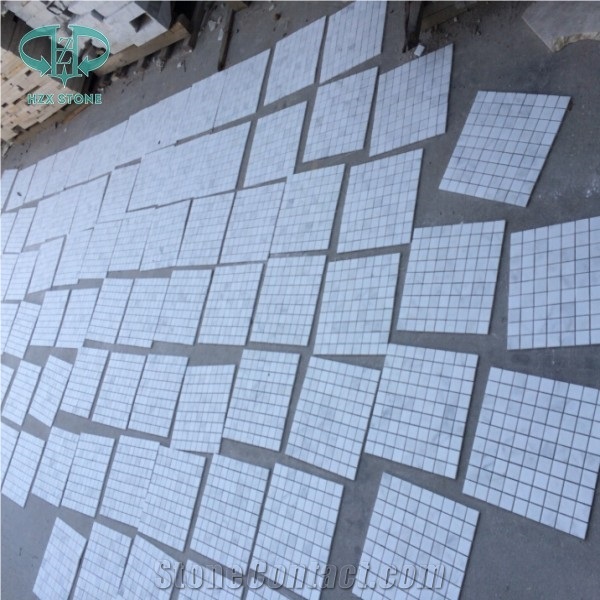 White Brick Mosaic, Danba White Marble Mosaic, Polished/Honed Mosaic for Wall&Floor