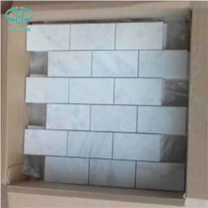 White Marble Mosaic/Italian Bianco Carrara Marble Mosaic Basketweave Herrigbone Hexagon Mini Brick Polished Tiles