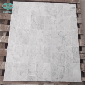 White Marble Mosaic/Italian Bianco Carrara Marble Mosaic Basketweave Herrigbone Hexagon Mini Brick Polished Tiles