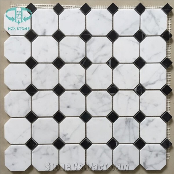 White Marble Mosaic,Linear Strips Mosiac, Tumbled Mosaic, Wall Mosaic, Floor Mosaic, Mosaic Pattern