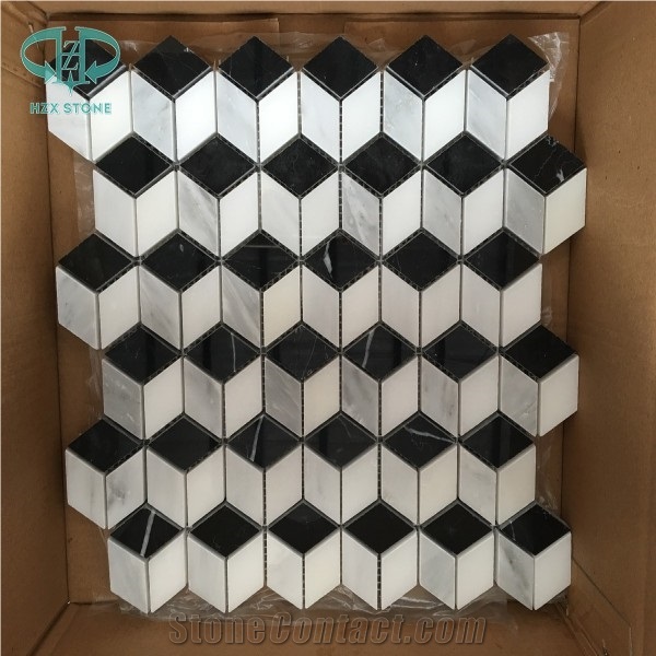 White Marble Mosaic,Linear Strips Mosiac, Tumbled Mosaic, Wall Mosaic, Floor Mosaic, Mosaic Pattern
