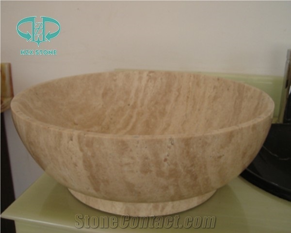 Wood Grain Onyx Sinks, Onyx Basin, Farm Sink, Natural Stone Kitchen Custom Countertops with Sinks & Basins
