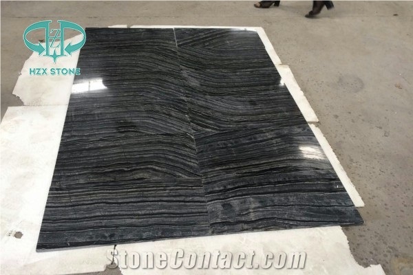 Wooden Grey Marble Slabs, Black Tree Marble, Marble Stone, Ancient Wood Vein Marble Tiles, Black Wooden Marmor