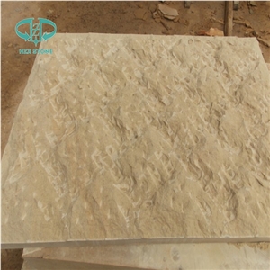 Yellow Sandstone with Bushhammered, Wall Tiles, Building and Walling Stones, Biege, Yellow, Sandstone Walling