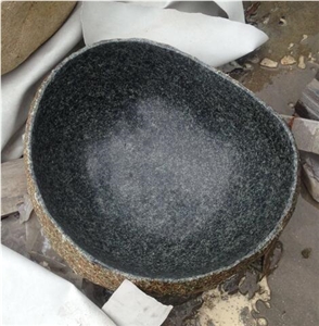 Blue Basalt Manmade Stone Sink for Bathroom Sinks