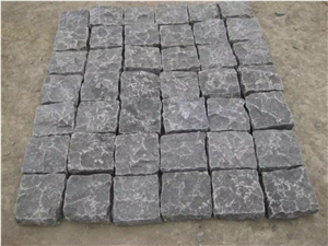 China Blue,Grey,Dark Limestone,Blue Stone Honed & Tumbled Antique Paver Cube Setts